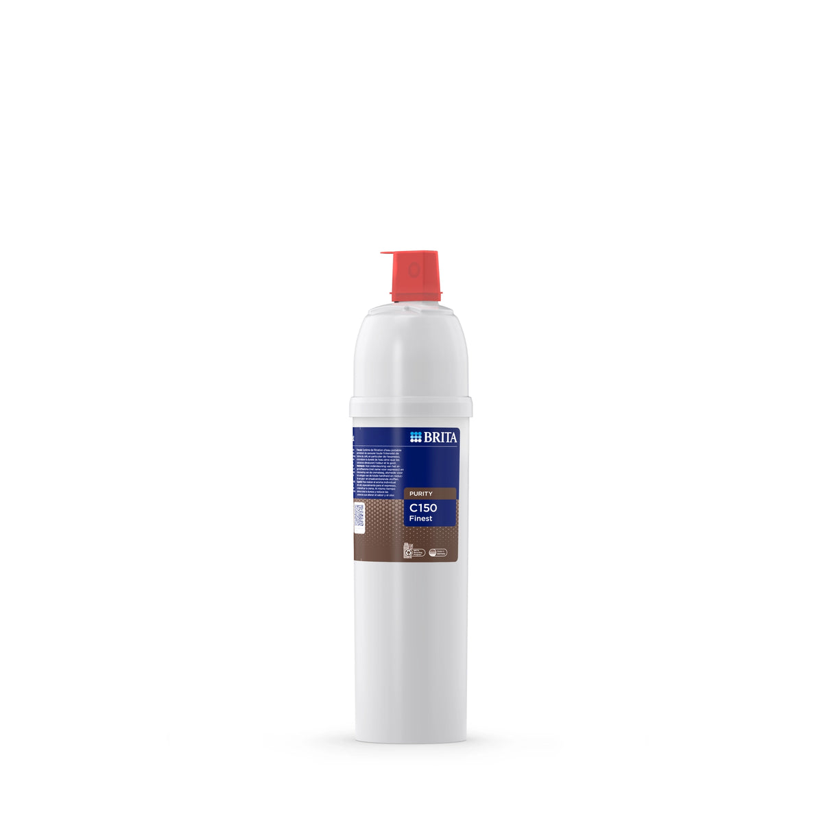 BRITA-waterfilterpatroon PURITY C150 Finest op een witte achtergrond